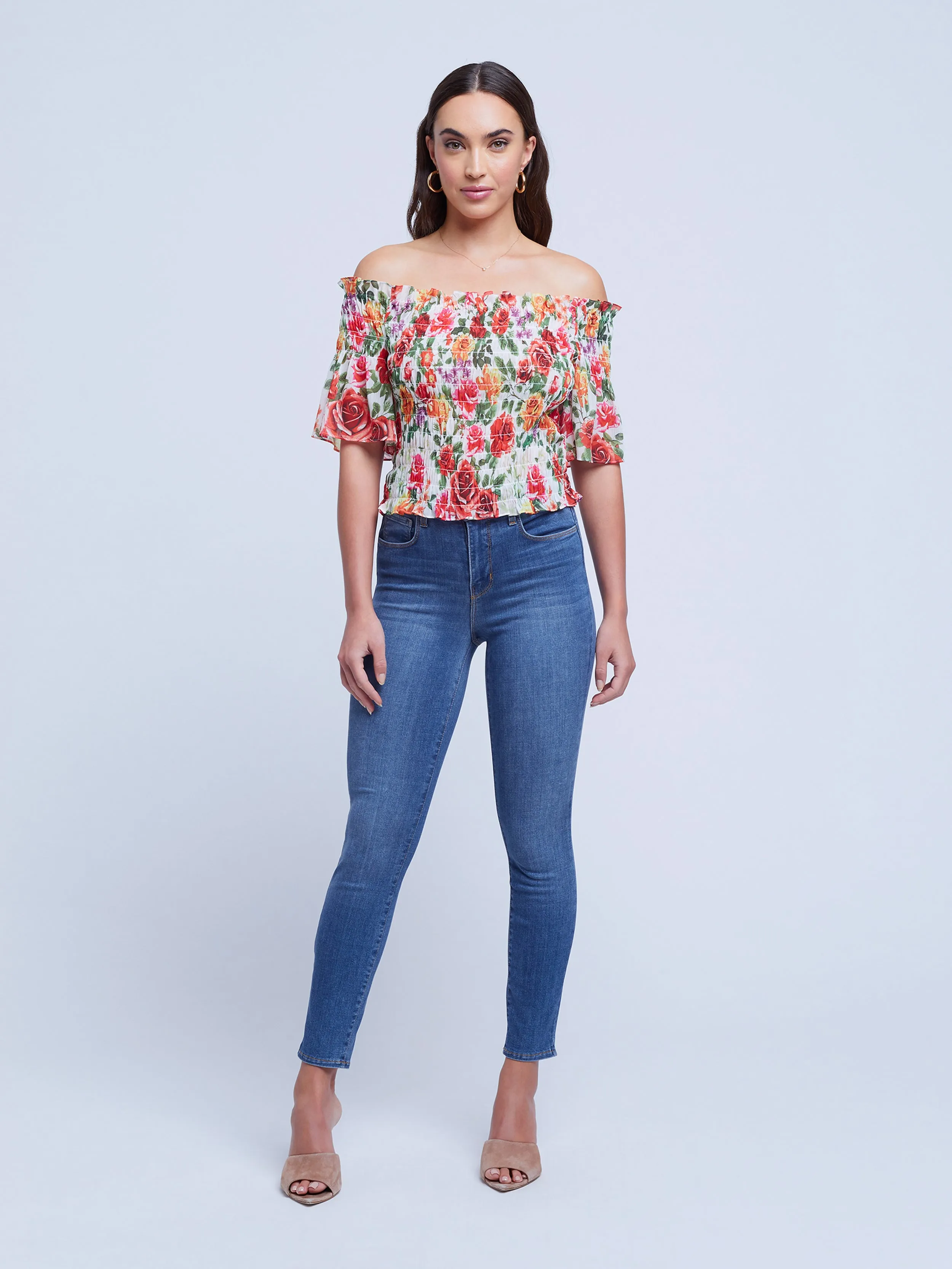 Bexley Off Shoulder Blouse by 40369LDiGF L'AGENCE