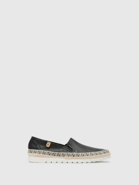 Black Elasticated Espadrilles