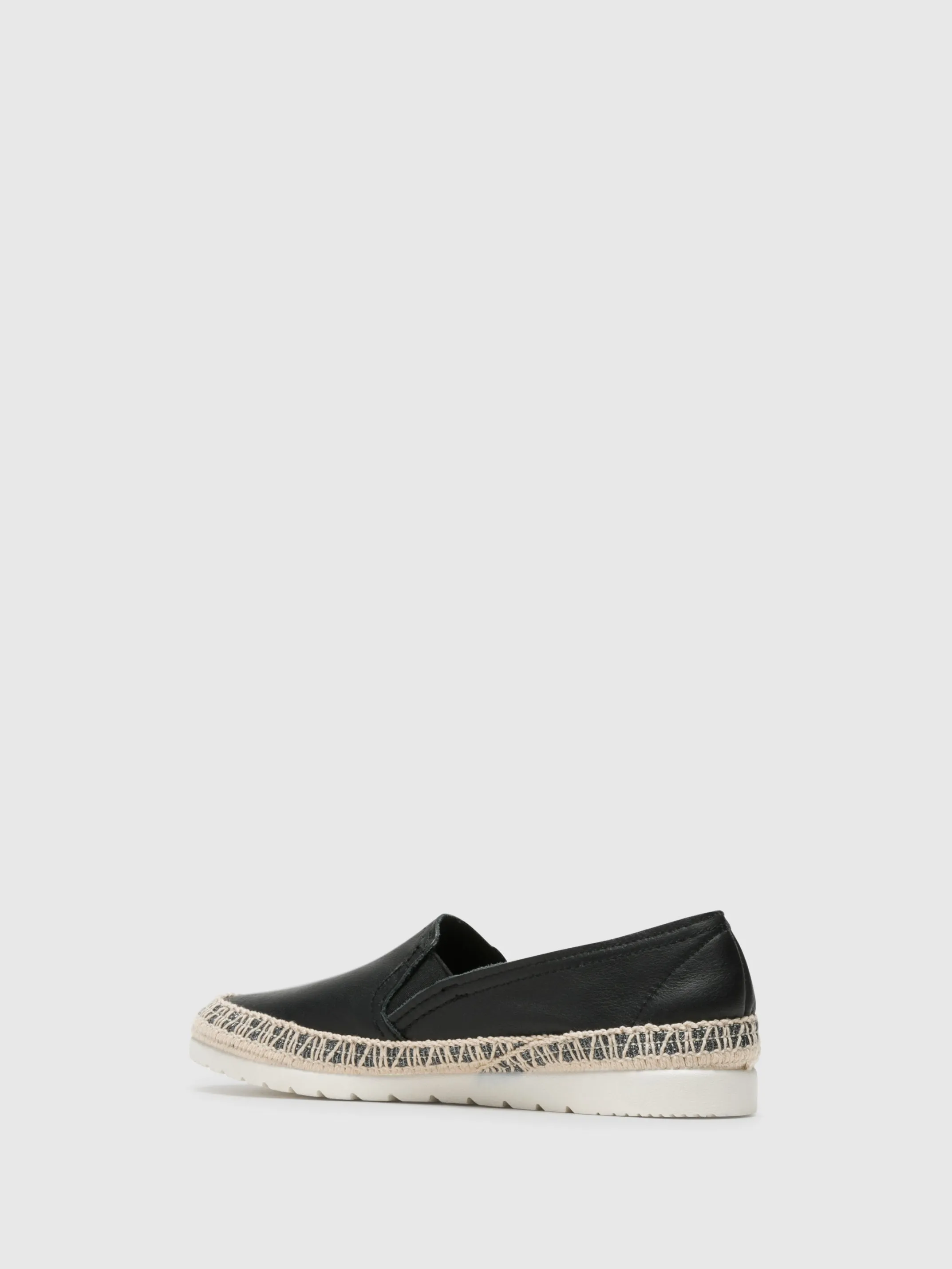 Black Elasticated Espadrilles