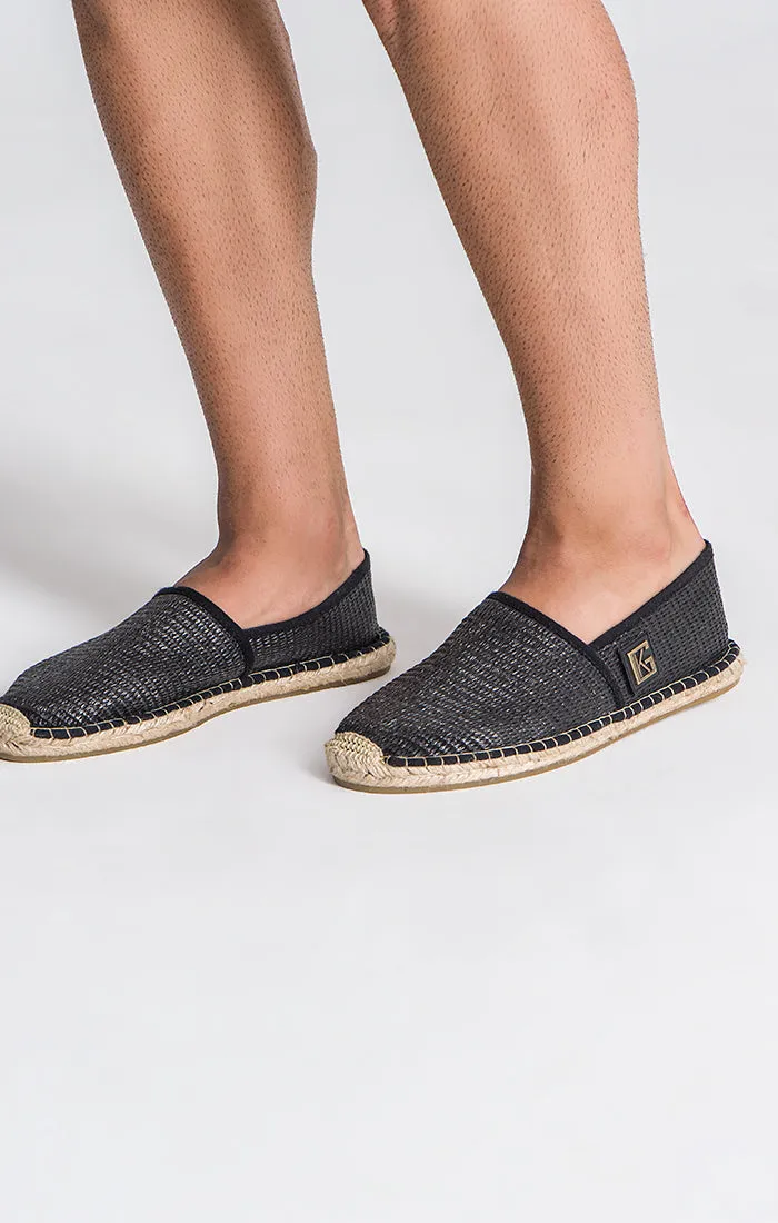 Black Artisan Espadrilles