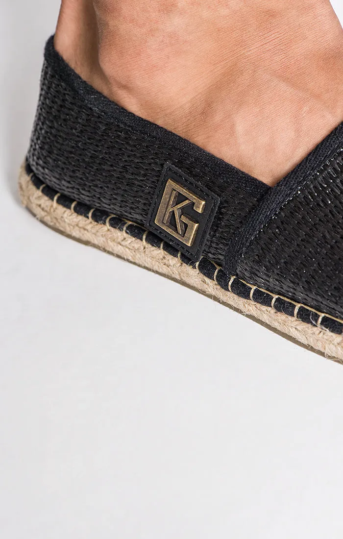 Black Artisan Espadrilles