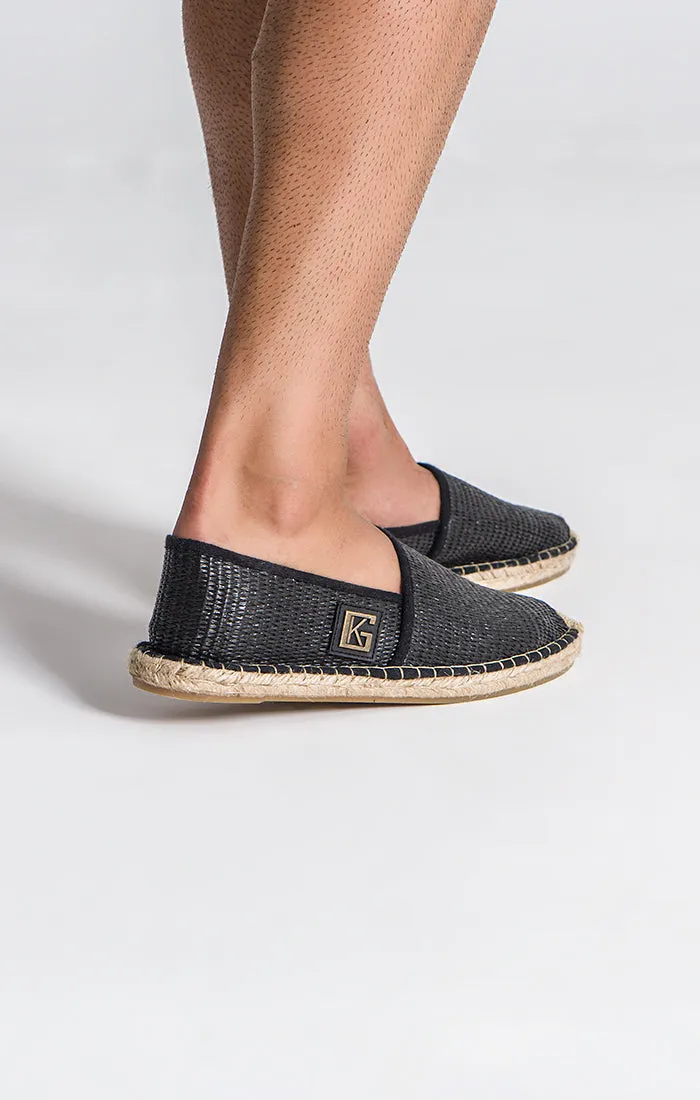 Black Artisan Espadrilles