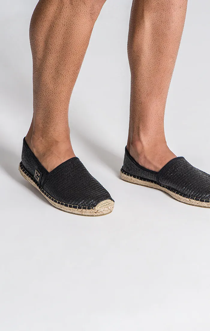 Black Artisan Espadrilles