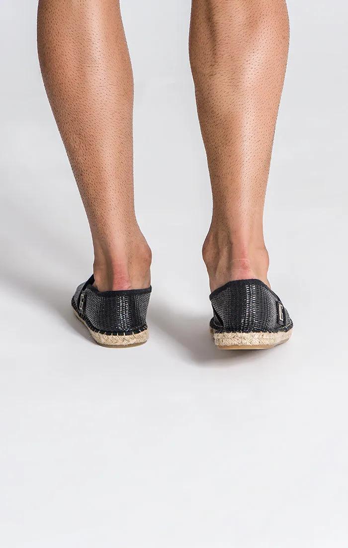 Black Artisan Espadrilles