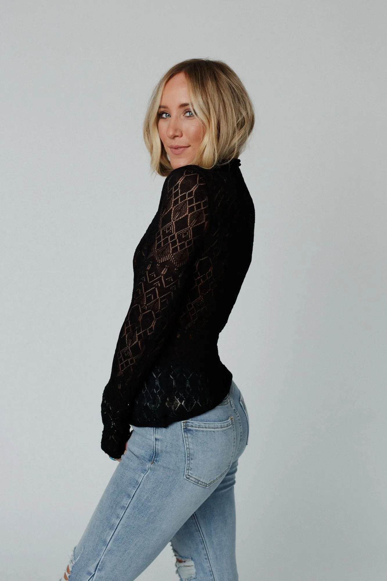 Black Knit Top - Available Now