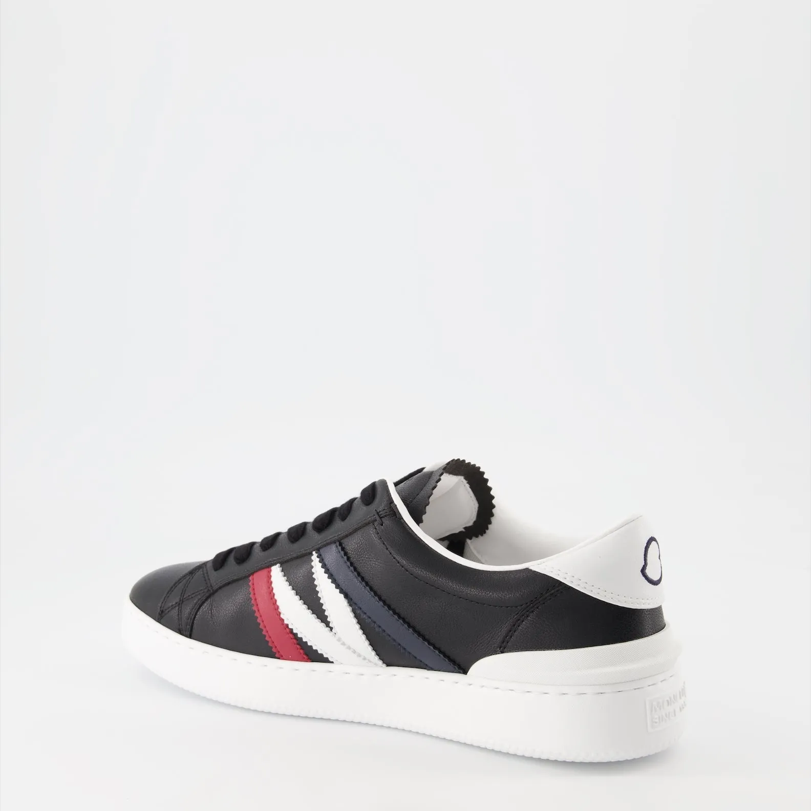 Black Leather Monaco Sneakers