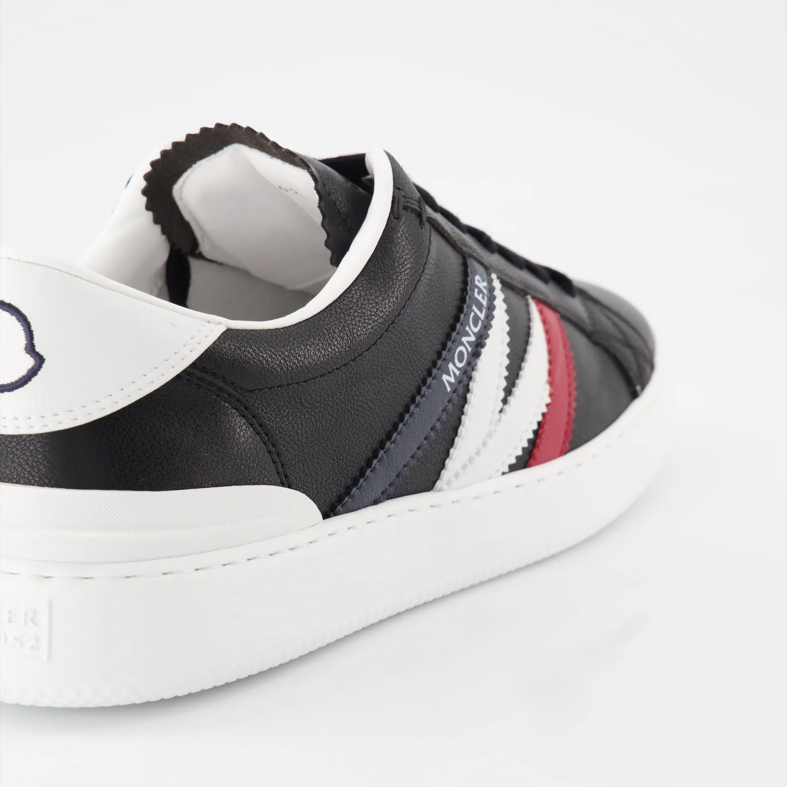 Black Leather Monaco Sneakers