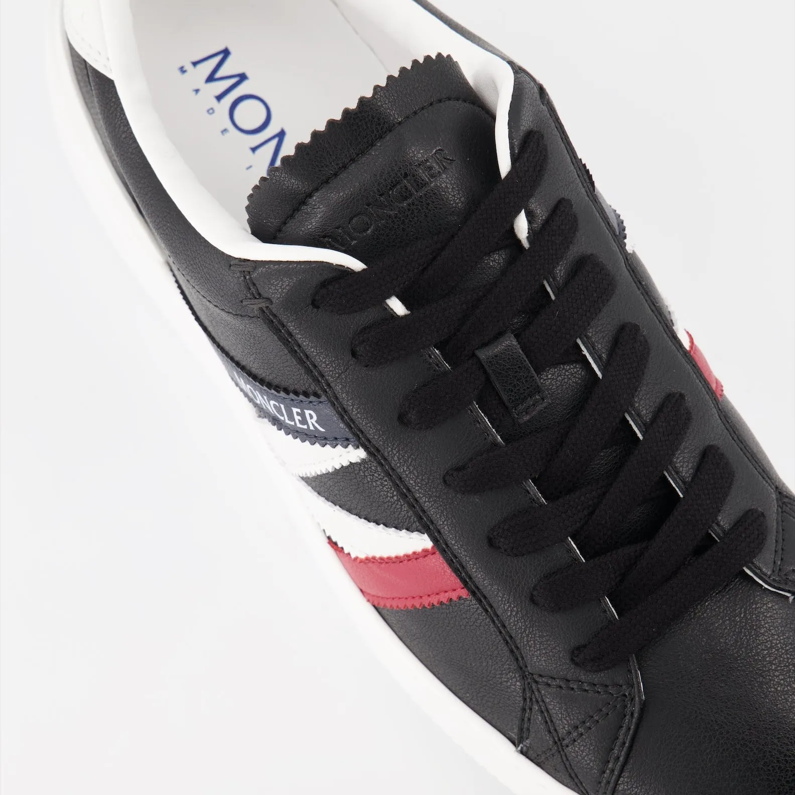 Black Leather Monaco Sneakers