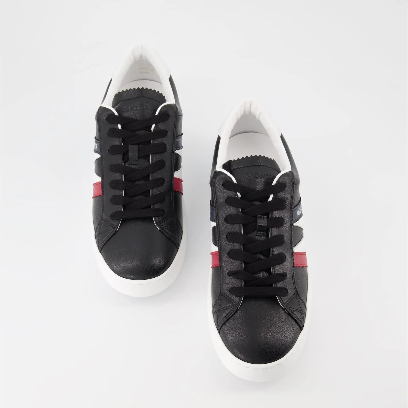 Black Leather Monaco Sneakers