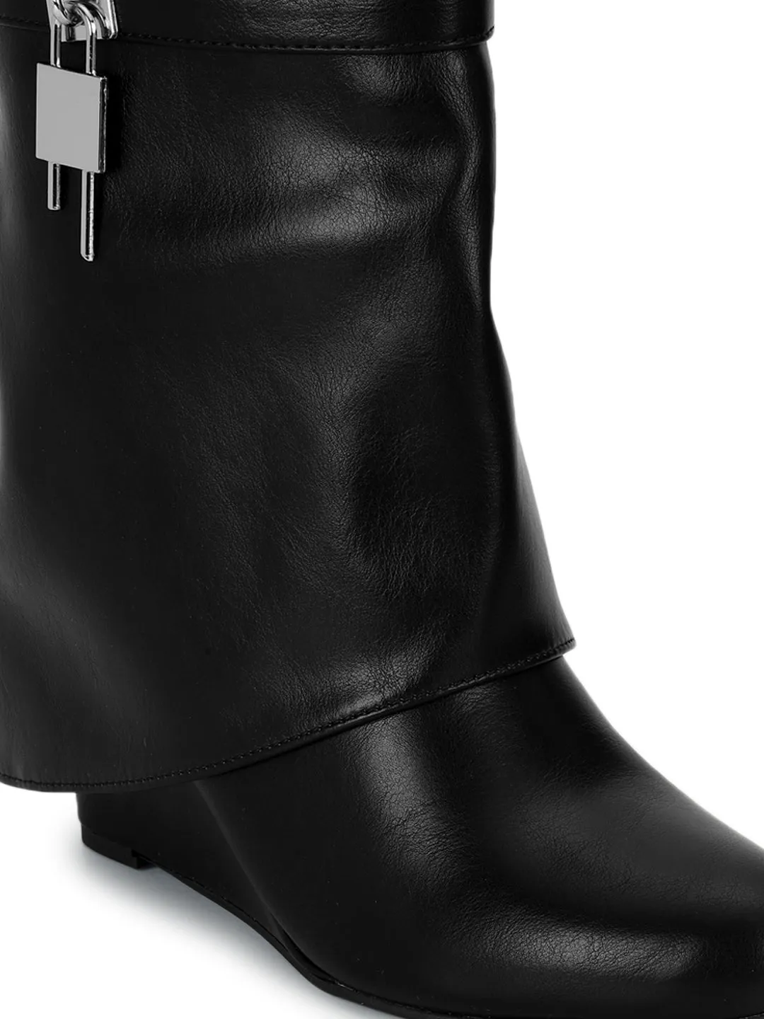 Black PU High-End-Fashion Stylish Ankle Boots (TC-RS3667-BLK)