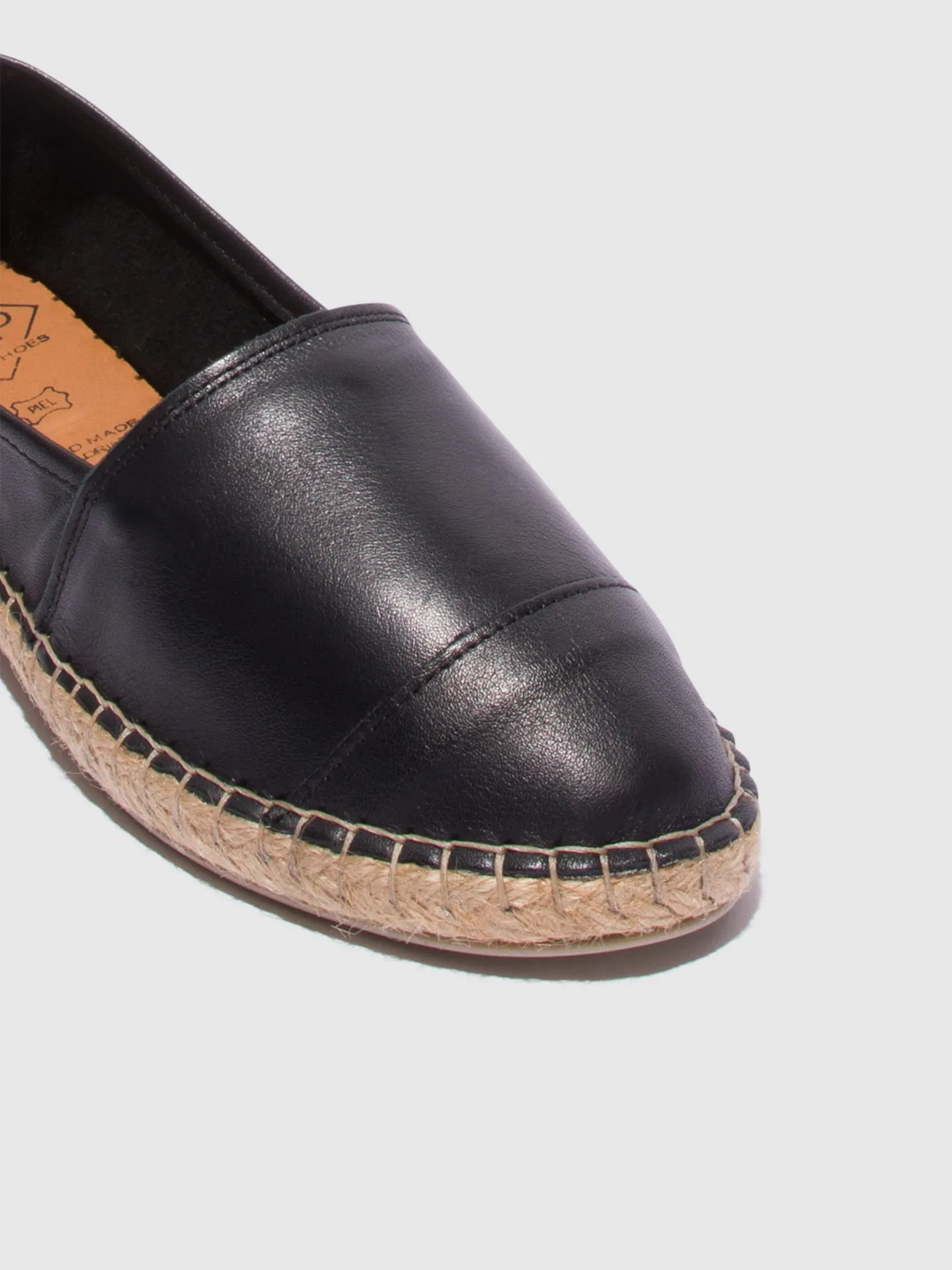 Black Round Toe Espadrilles