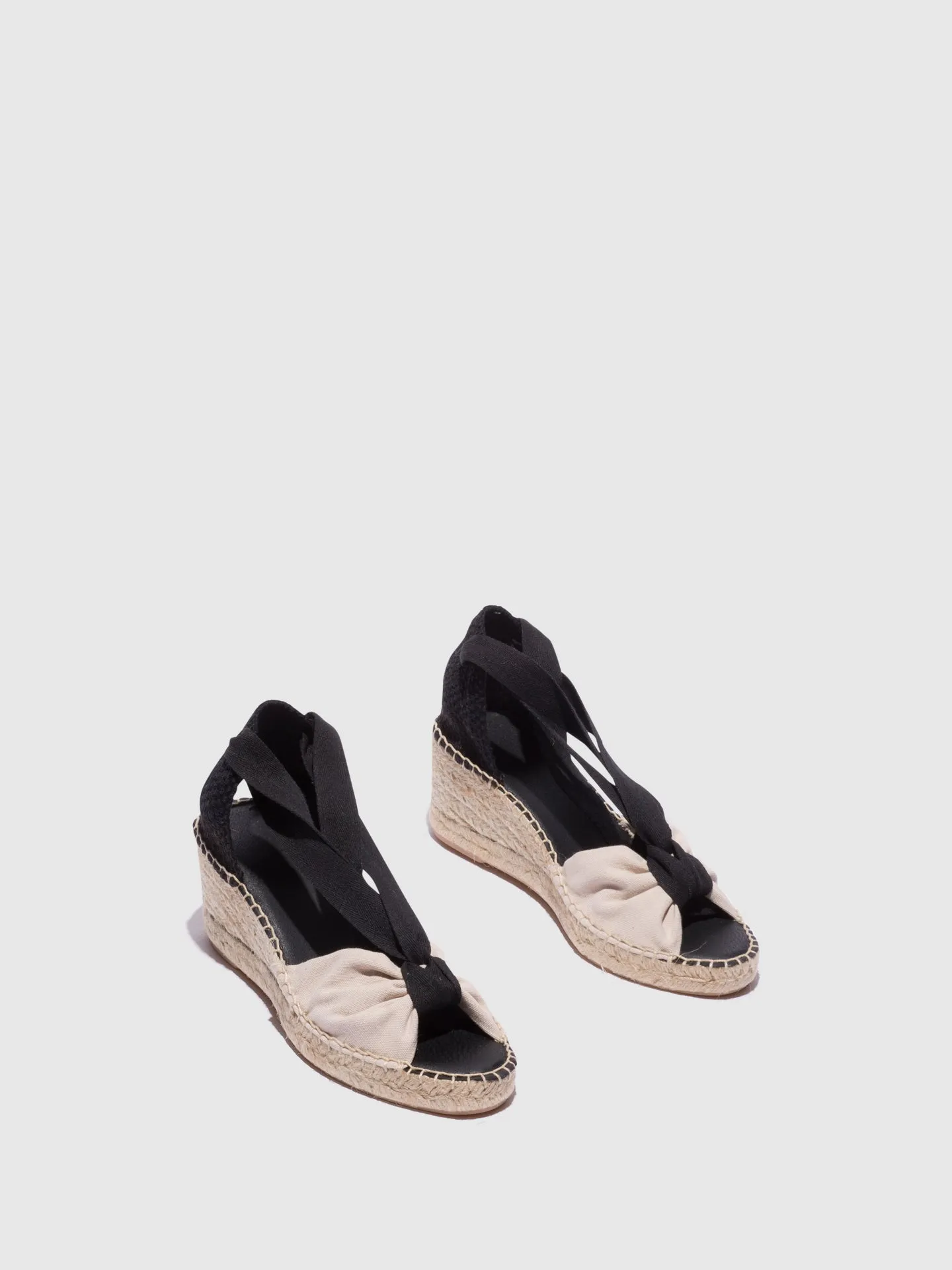 Black Wedge Espadrilles