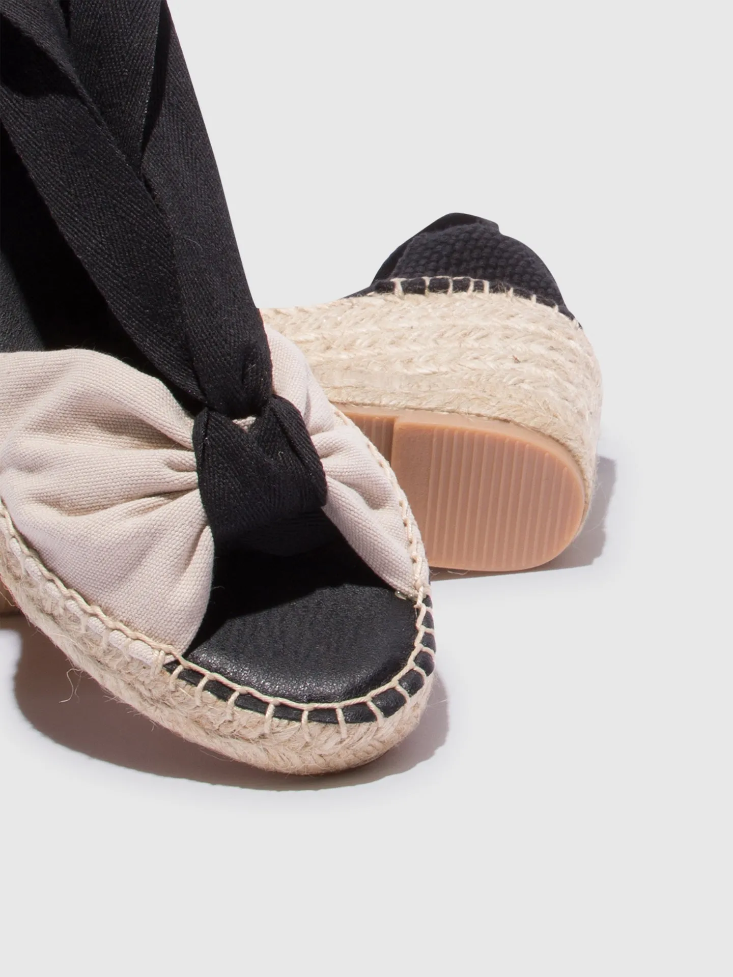 Black Wedge Espadrilles