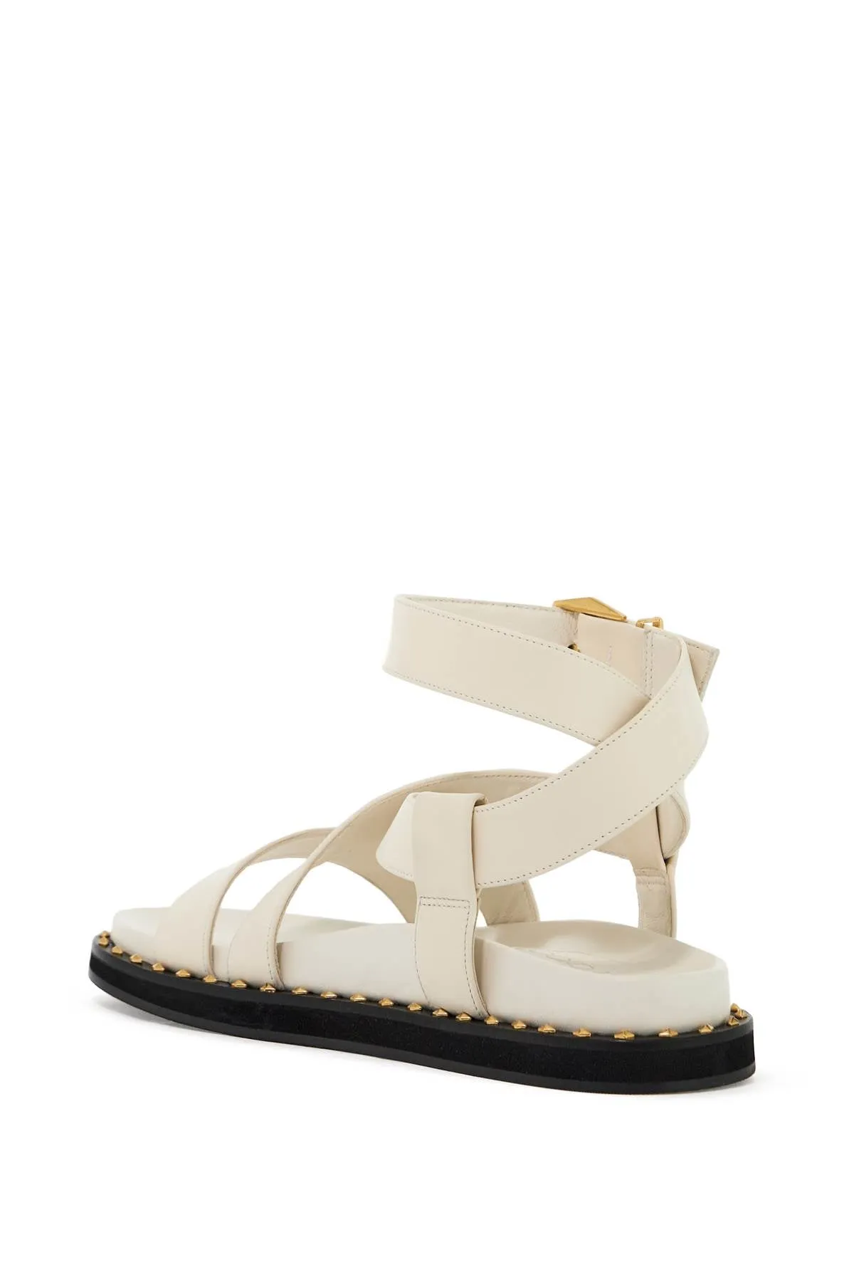 blaise flat sandals BLAISE FLAT CIE LATTE GOLD