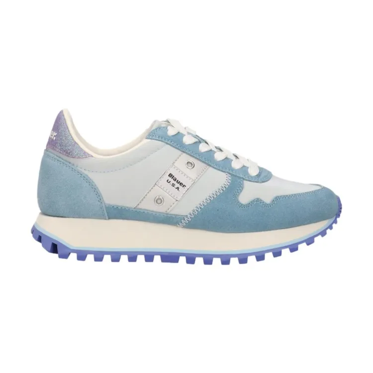 Blauer S4MILLEN01/LEM Women's Lace-up Azure Sneakers