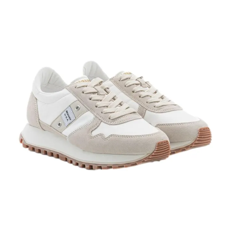 Blauer S4MILLEN01/NYG White Lace-Up Women's Sneakers