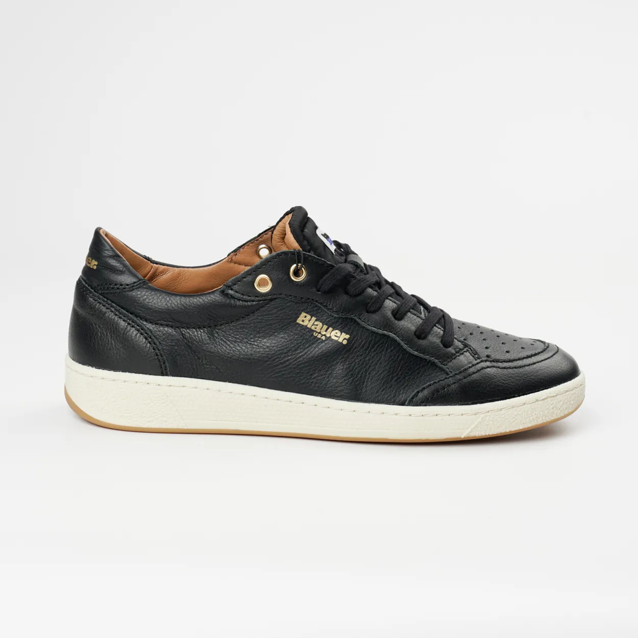 BLAUER USA Leather Sneakers in Black