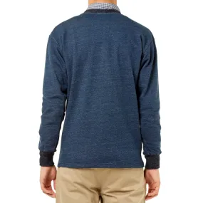 Bleu de Paname Heather Knit SweatIndigo