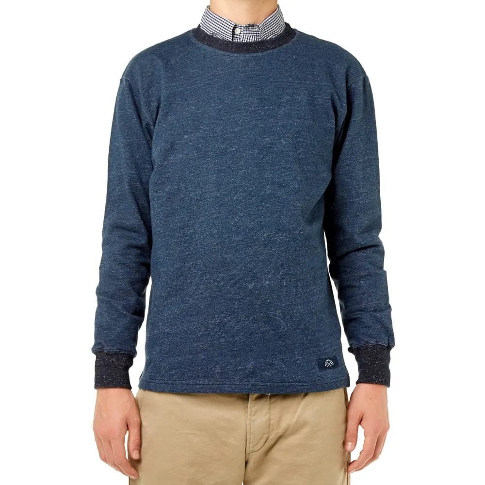 Bleu de Paname Heather Knit SweatIndigo