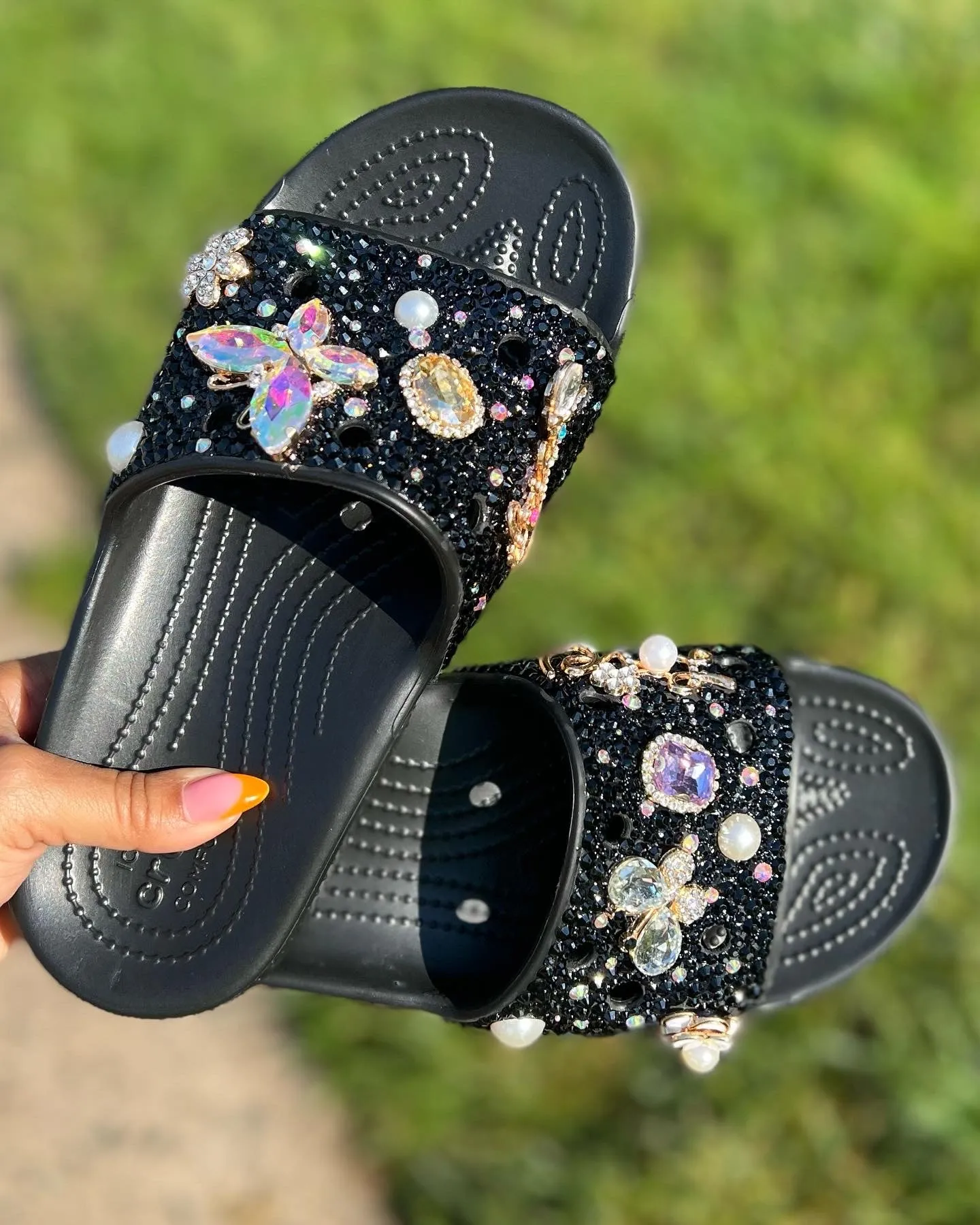 Bling Croc Slides