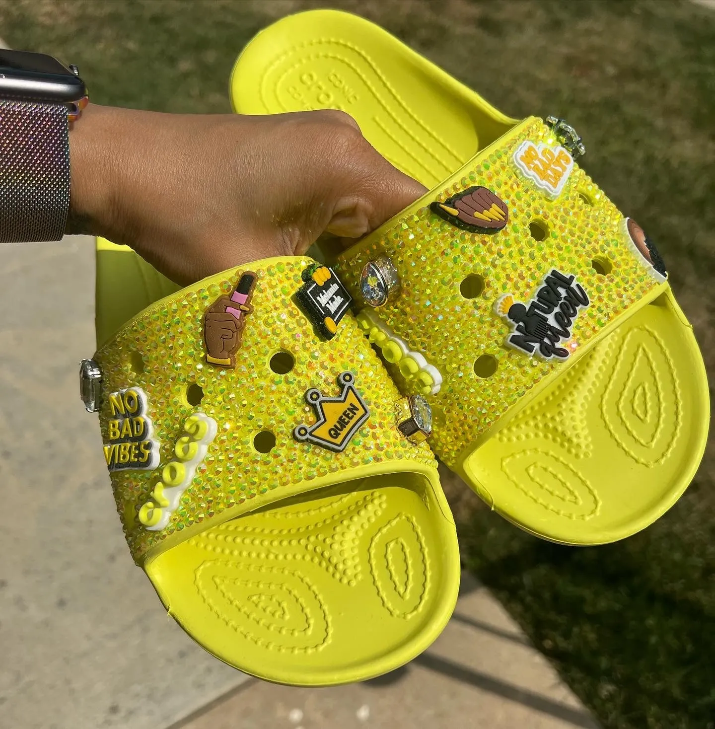 Bling Croc Slides