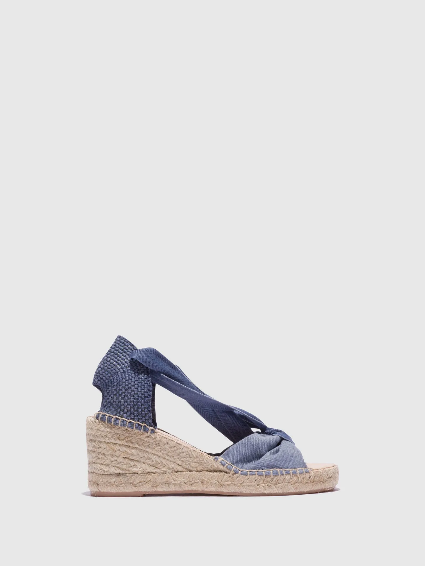 Blue Wedge Espadrilles