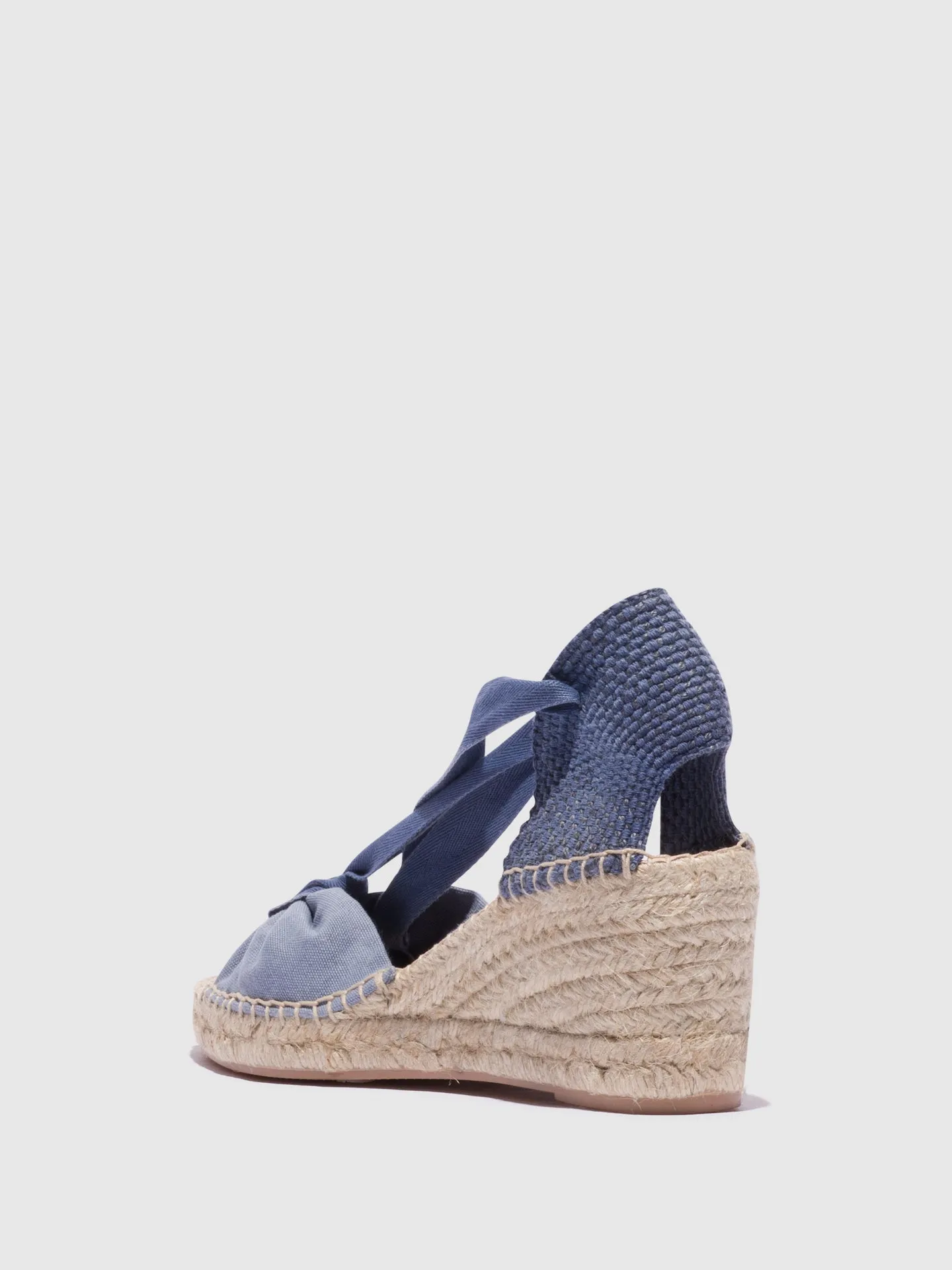 Blue Wedge Espadrilles