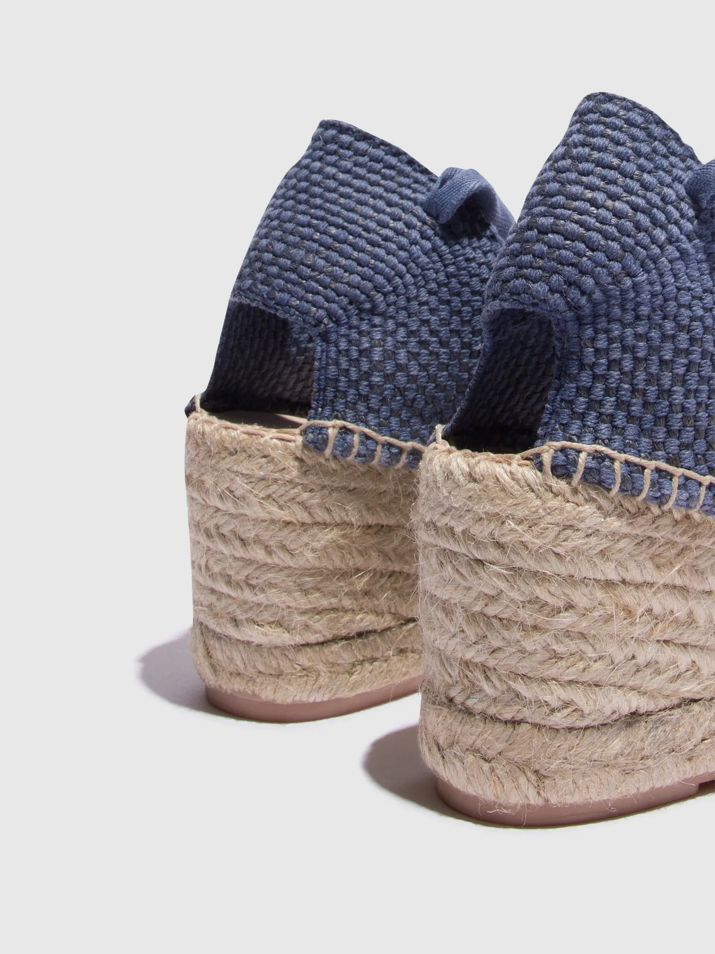 Blue Wedge Espadrilles