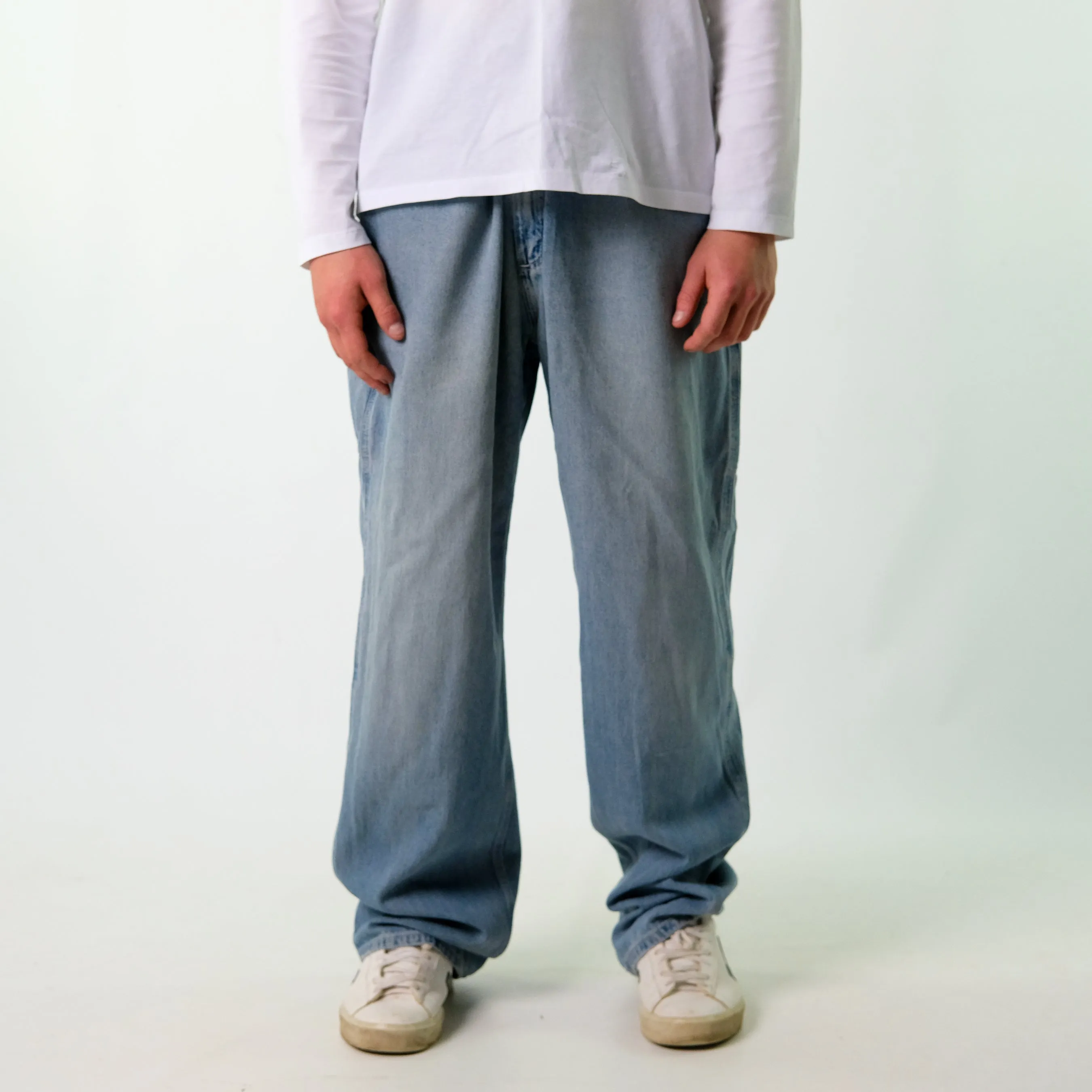 Blue y2ks Carhartt Denim Carpenter Jeans Baggy Pants (40x32)