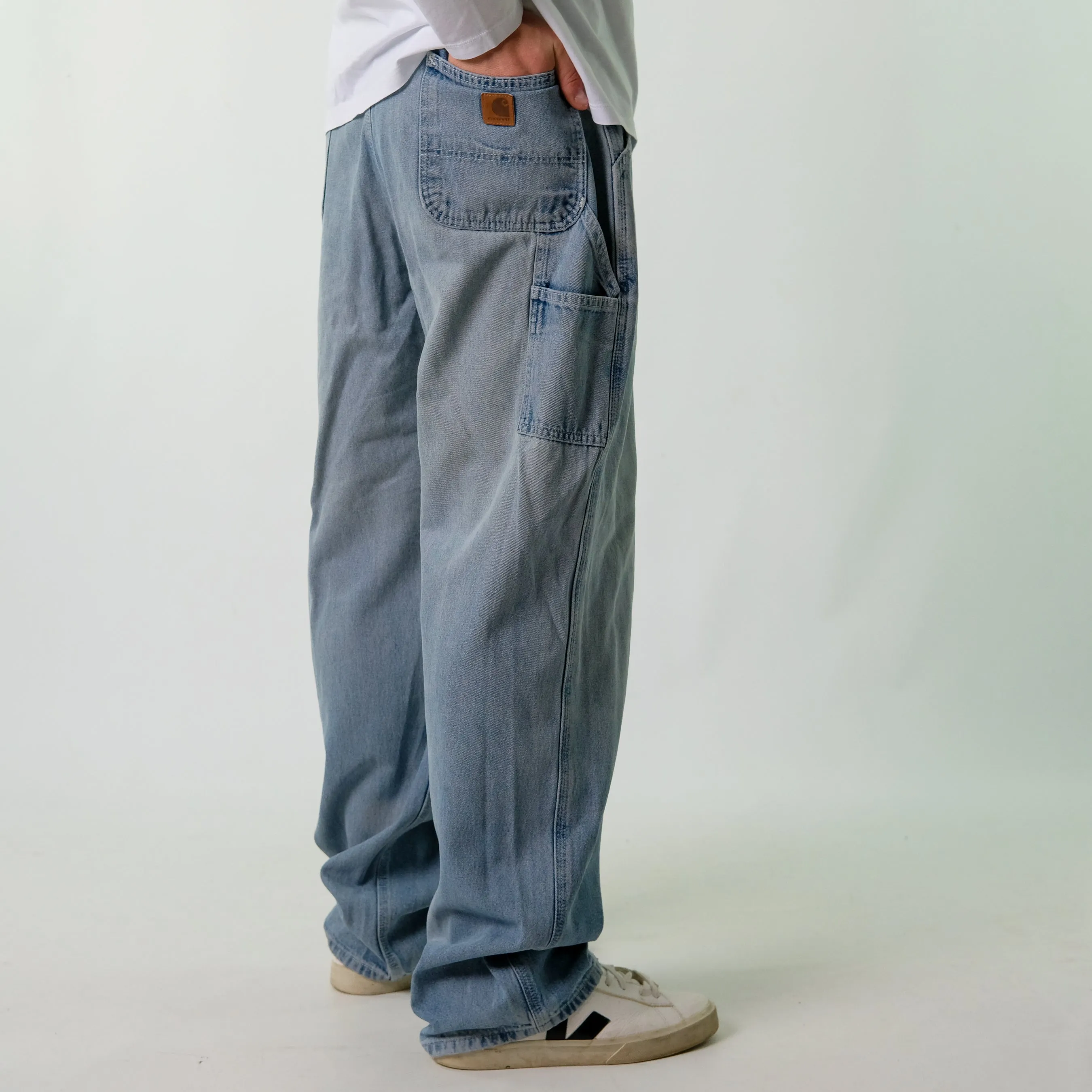 Blue y2ks Carhartt Denim Carpenter Jeans Baggy Pants (40x32)