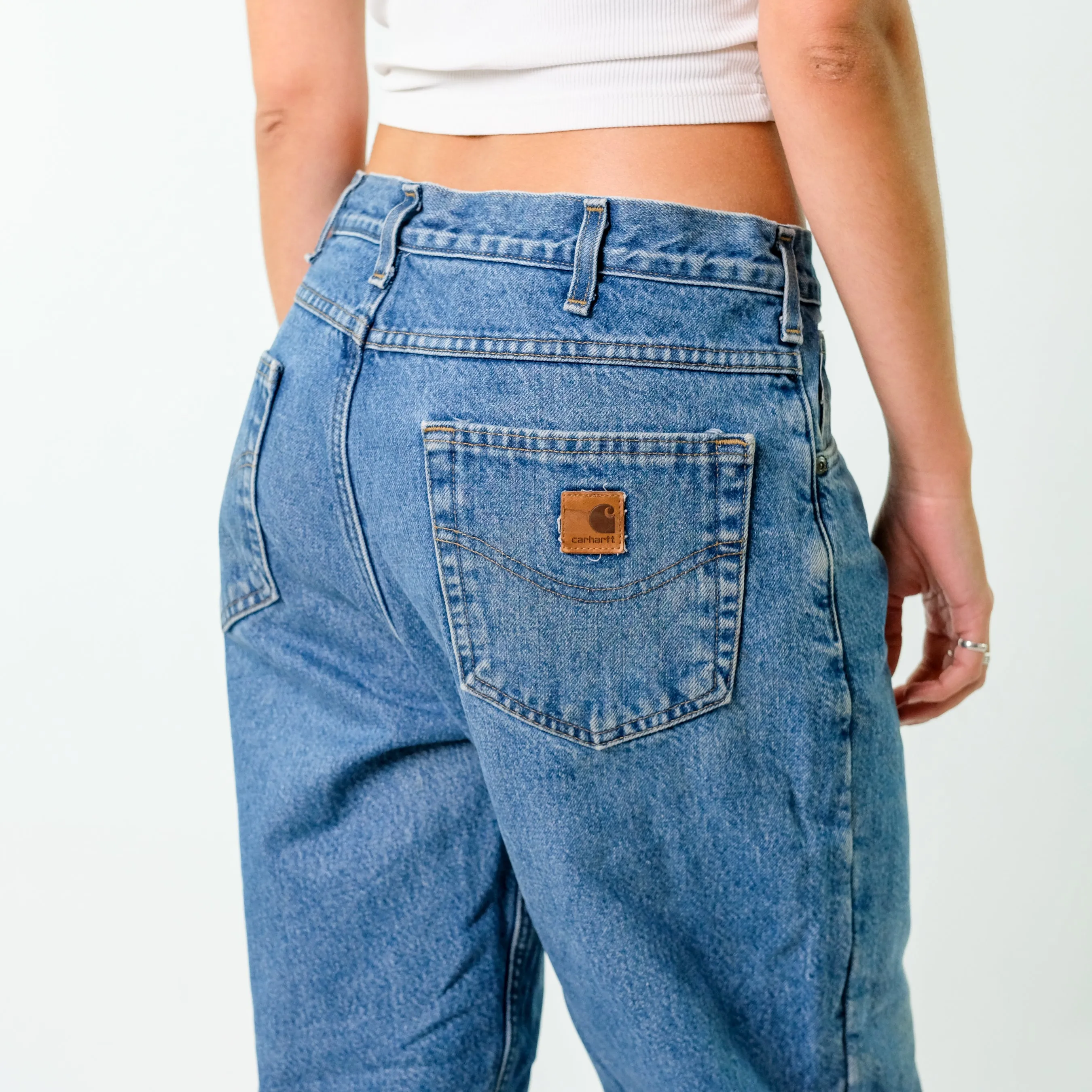 Blue y2ks Carhartt Denim Jeans Baggy Pants (33x32)