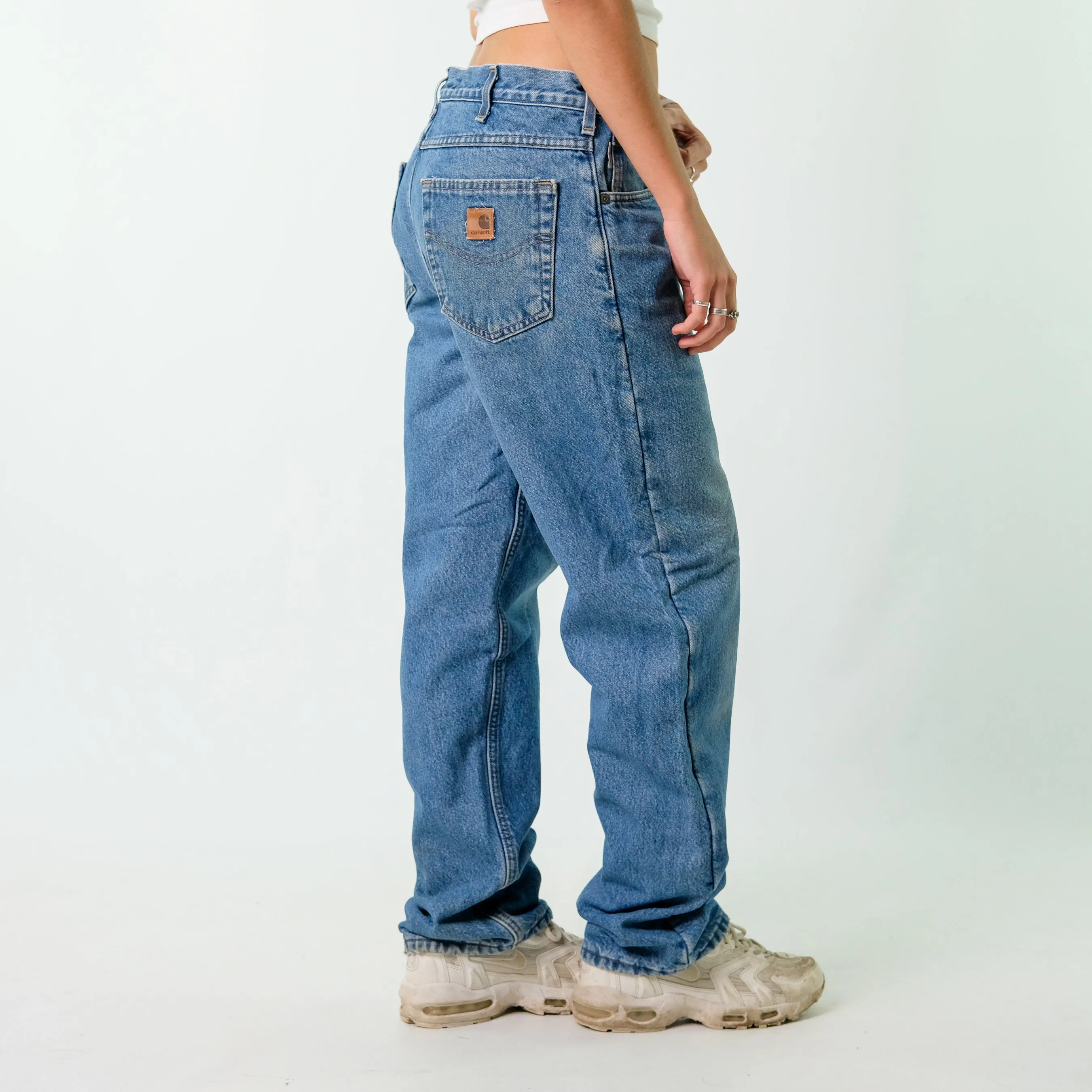 Blue y2ks Carhartt Denim Jeans Baggy Pants (33x32)