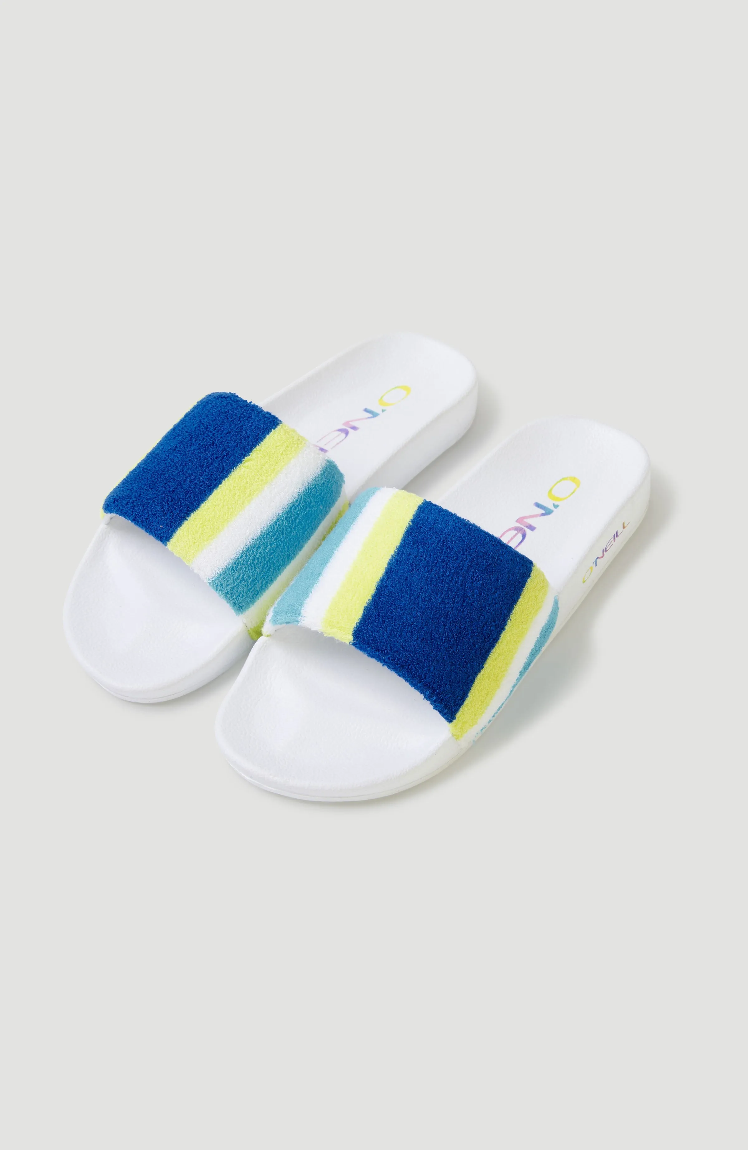 Brights Slides | Blue Towel Stripe