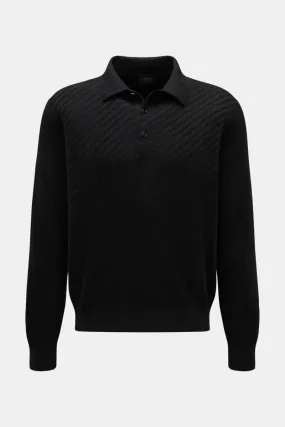 BRIONI Knit polo black