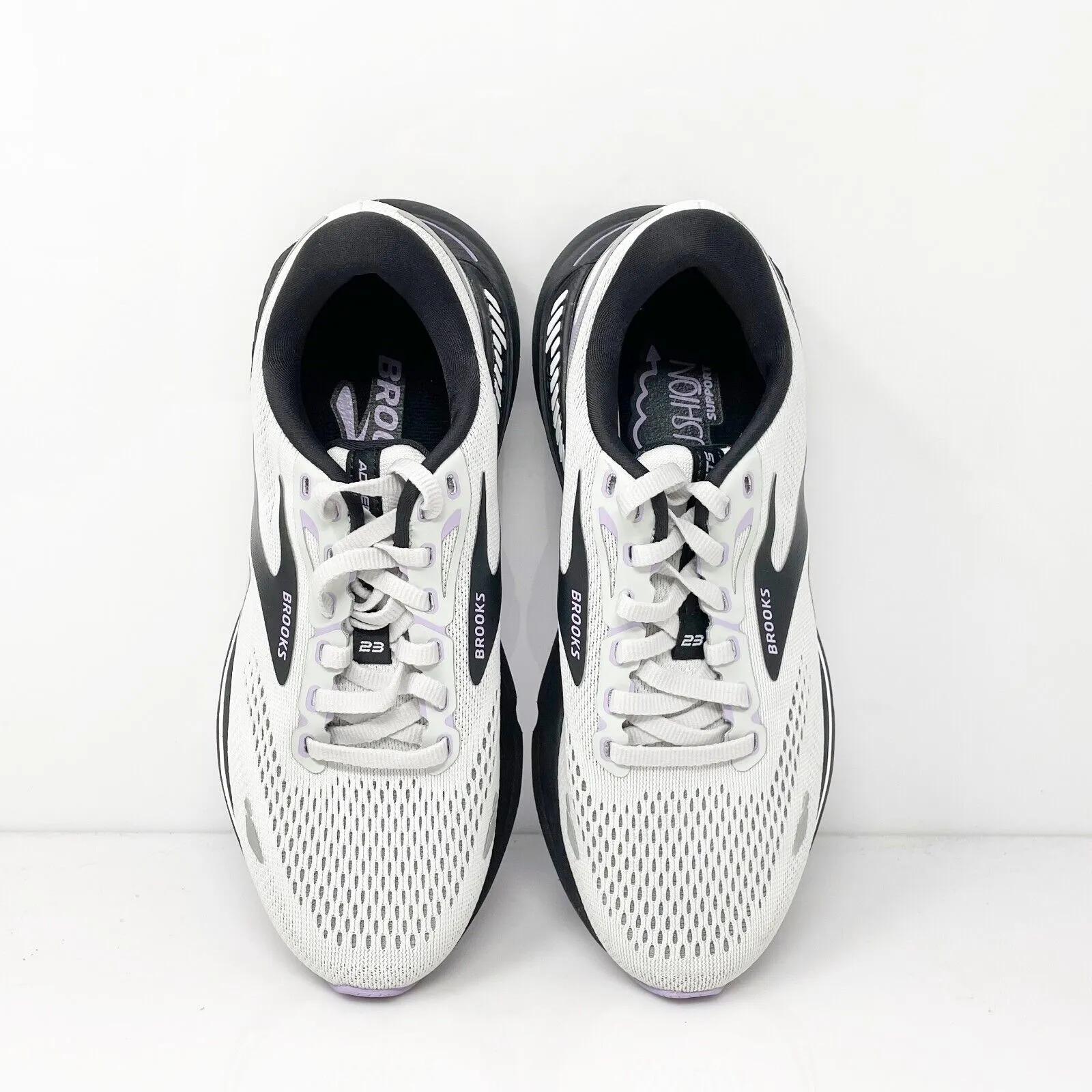 Brooks Womens Adrenaline GTS 23 1203811B039 Gray Running Shoes Sneakers Size 7 B