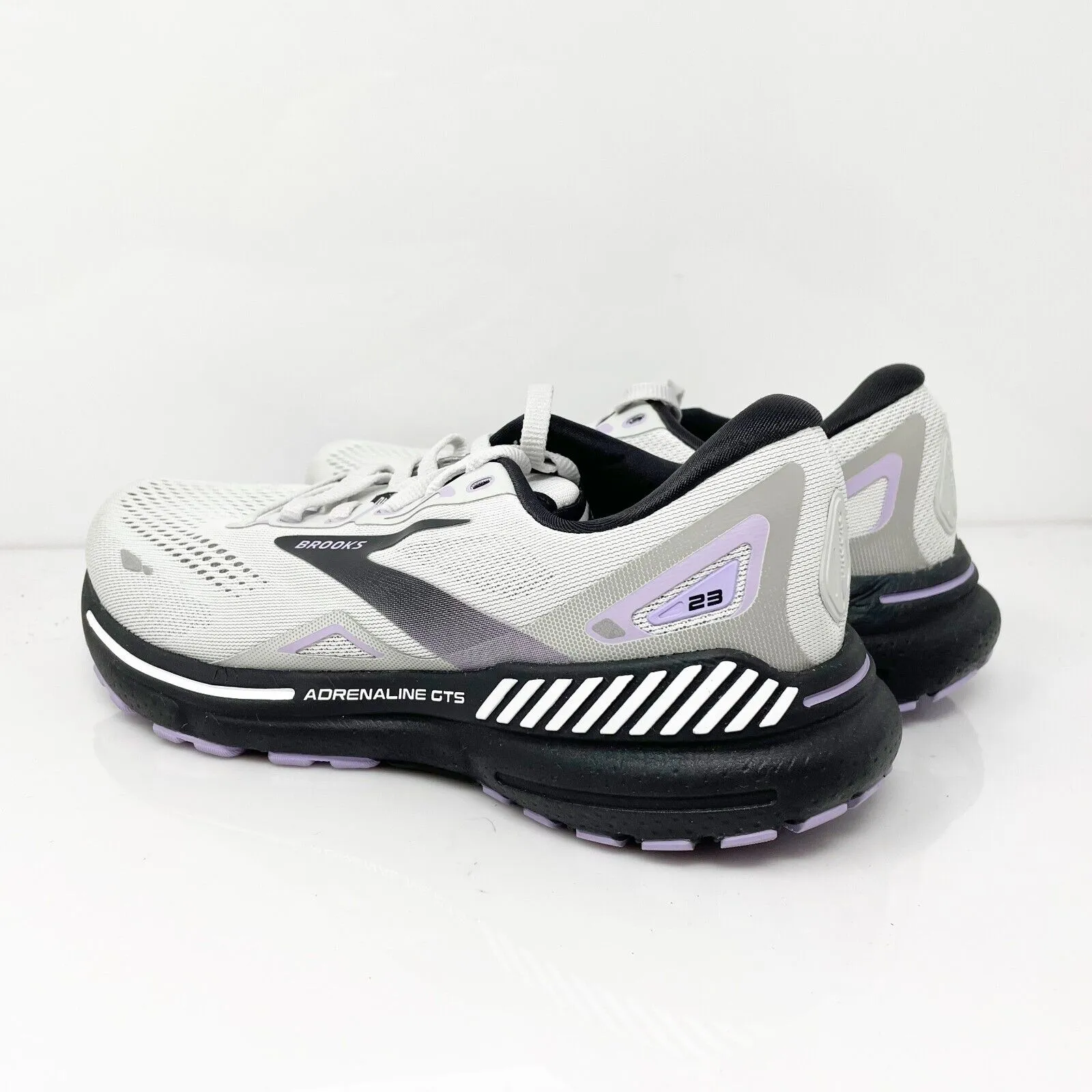 Brooks Womens Adrenaline GTS 23 1203811B039 Gray Running Shoes Sneakers Size 7 B