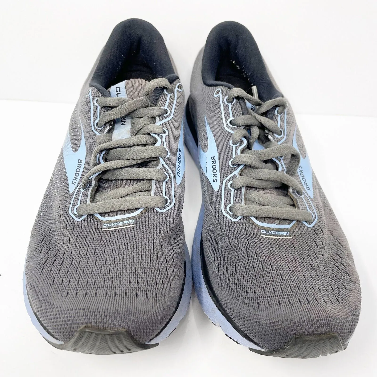 Brooks Womens Glycerin 18 1203171B050 Gray Running Shoes Sneakers Size 7B