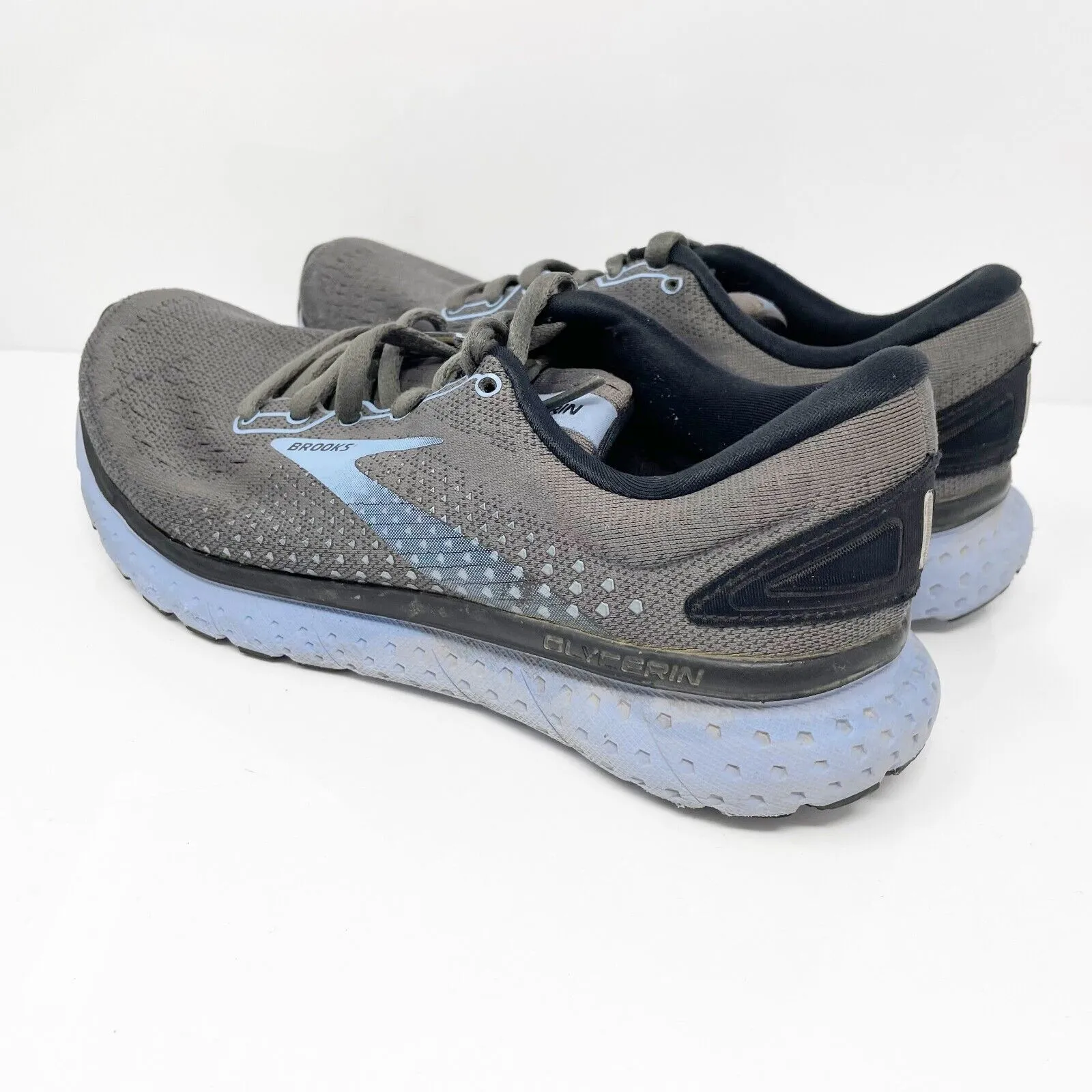 Brooks Womens Glycerin 18 1203171B050 Gray Running Shoes Sneakers Size 7B