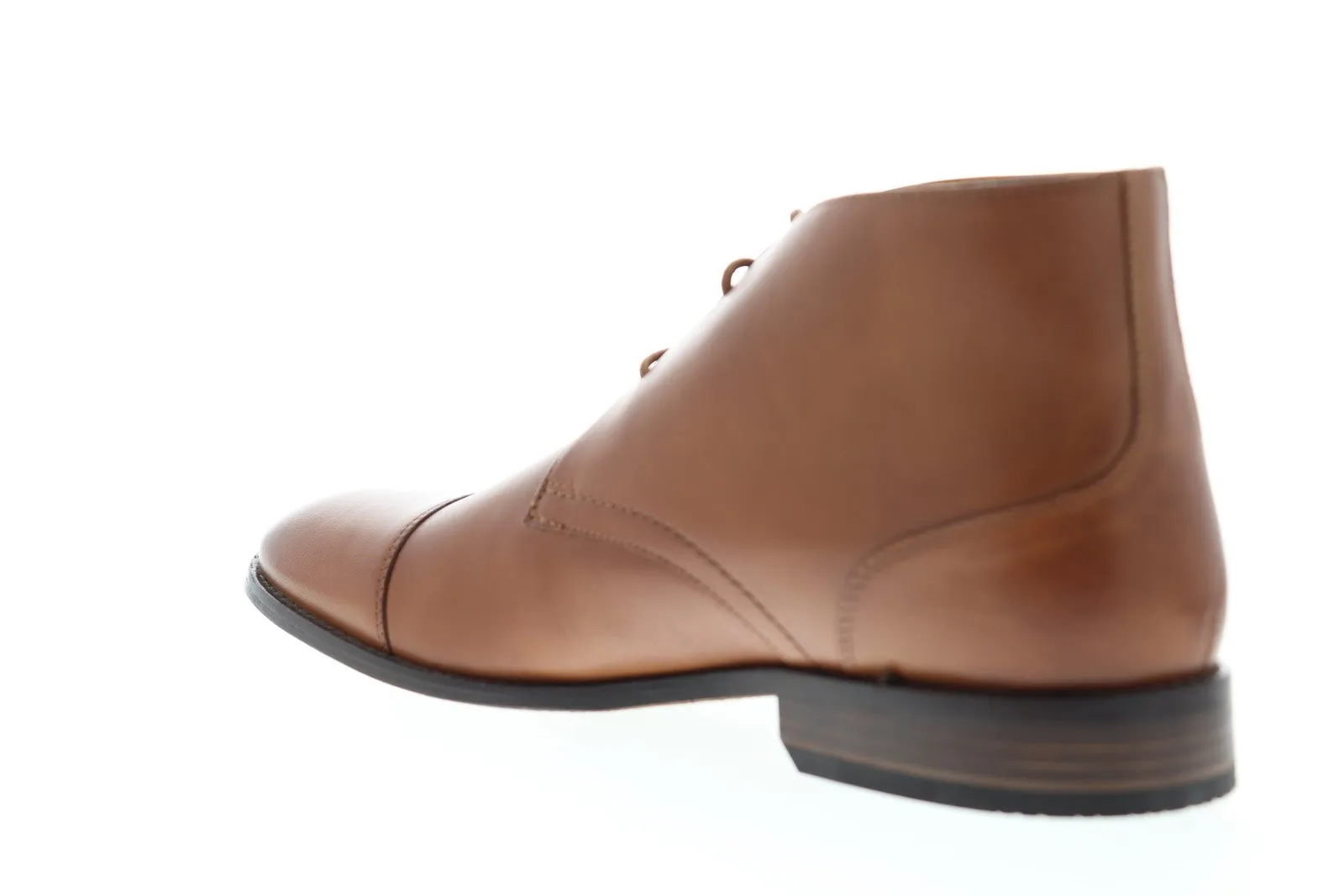 Brown Leather Lace Up Chukka Boots for Men by Bostonian Dezmin Mid