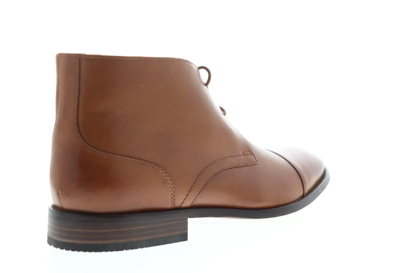 Brown Leather Lace Up Chukka Boots for Men by Bostonian Dezmin Mid