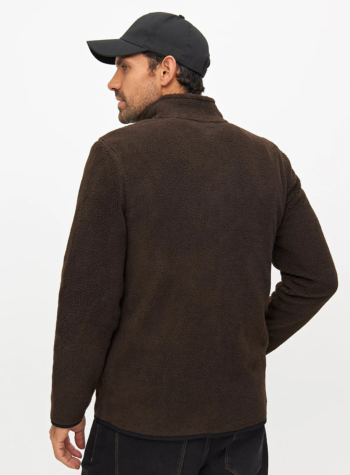 XL Brown Teddy Fleece Zip-Through by Tu