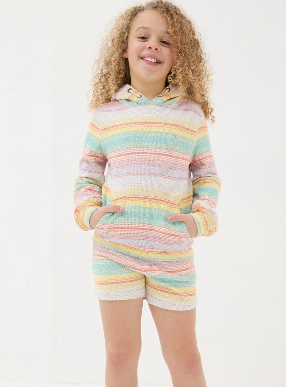 Textured Stripe Popover Sweat for 12-13 years by FATFACE