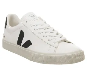 Campo White Black Leather Sneakers