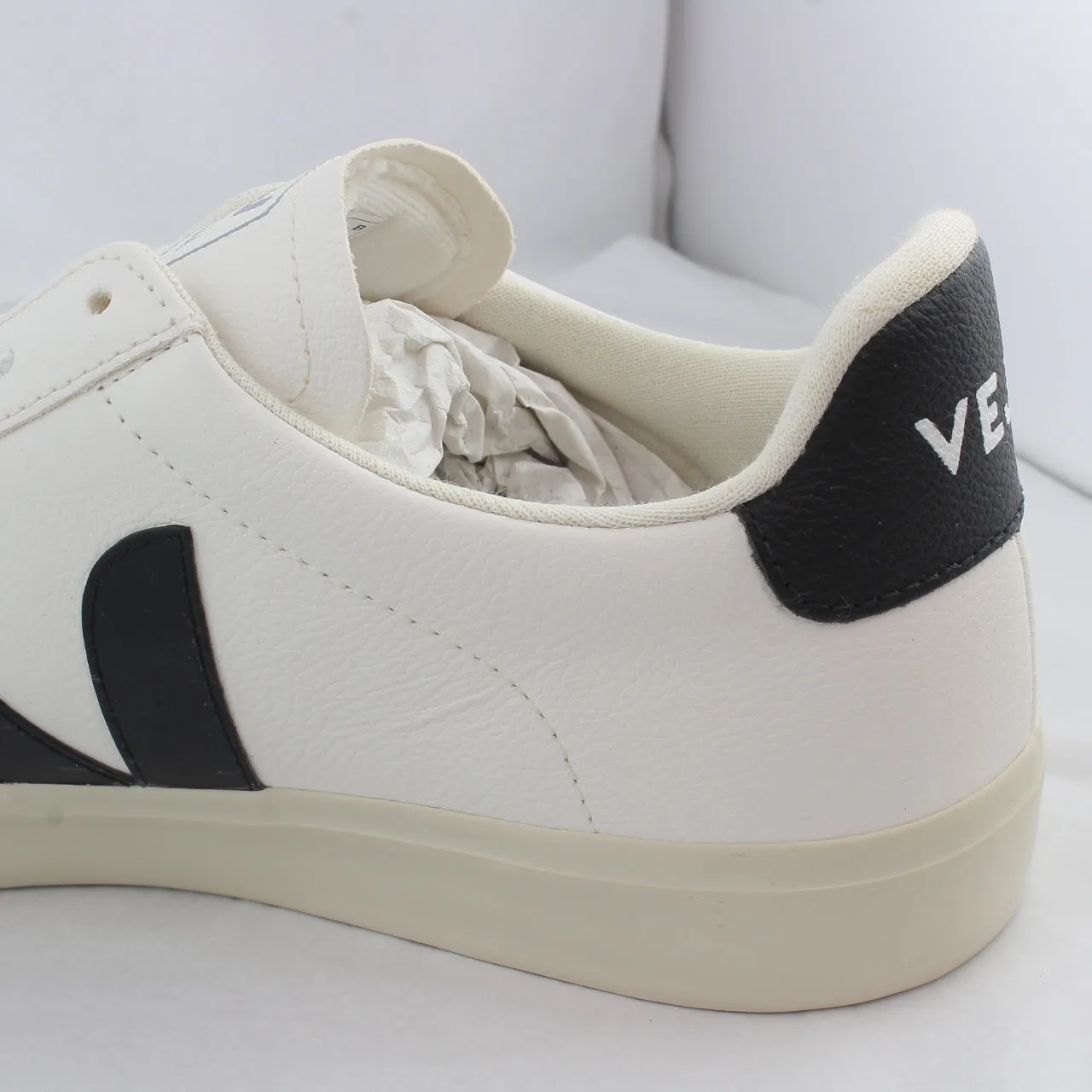 Campo White Black Leather Sneakers