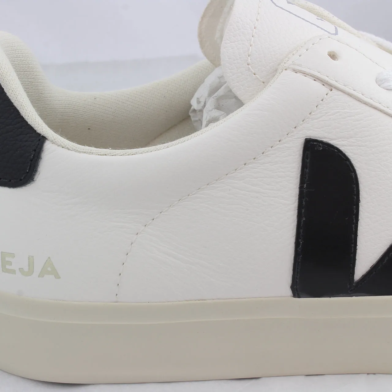 Campo White Black Leather Sneakers