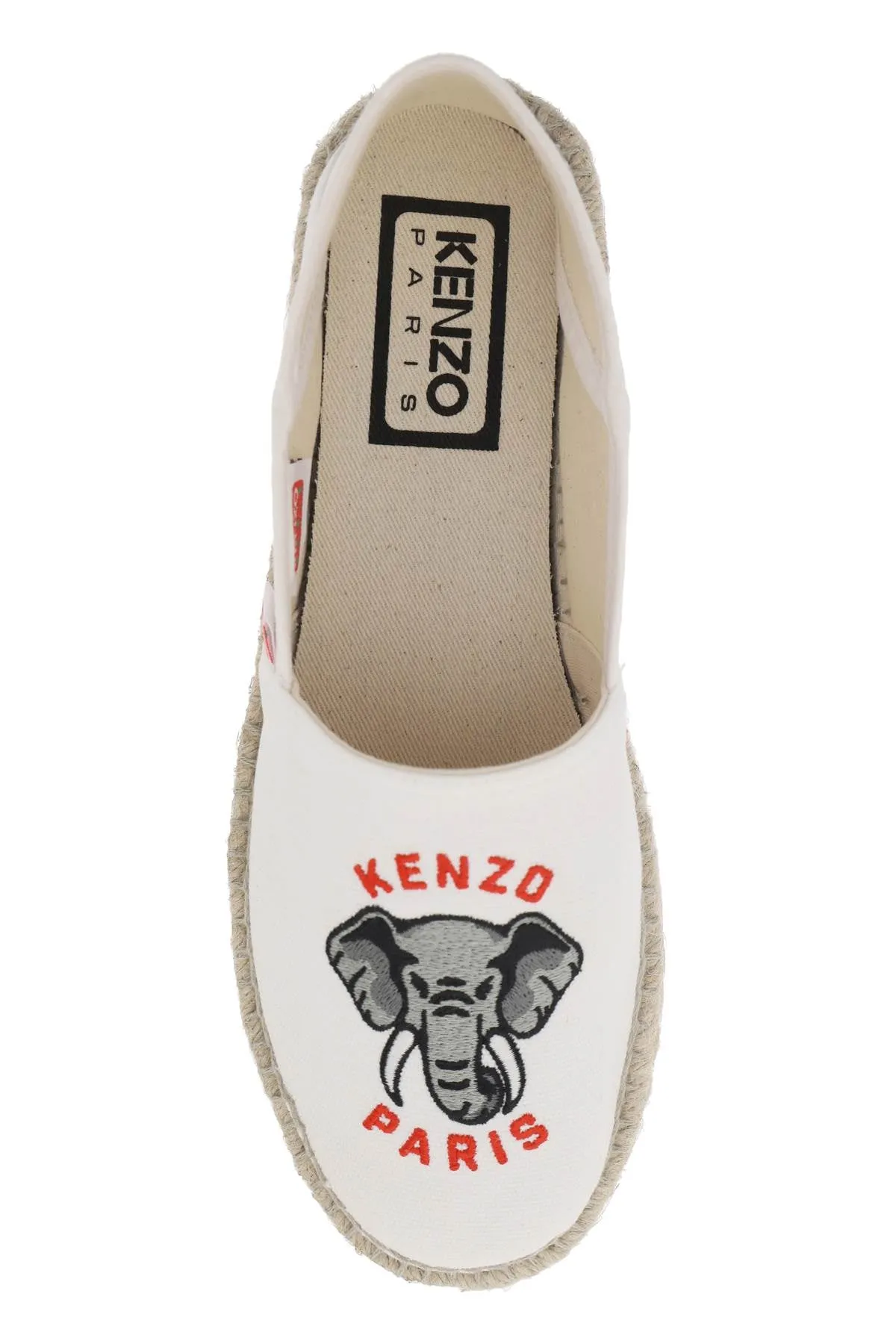 Canvas Espadrilles With Embroidered Logo