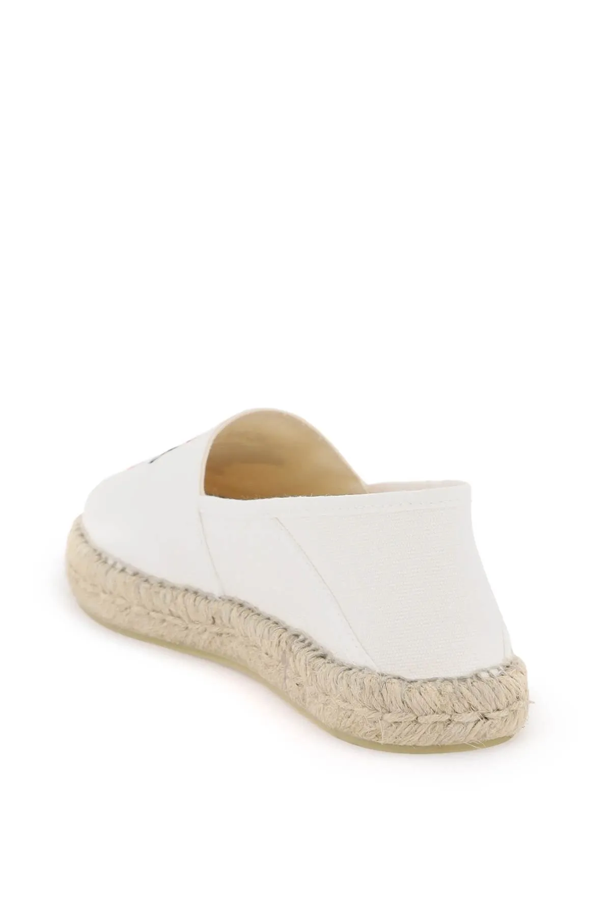 Canvas Espadrilles With Embroidered Logo