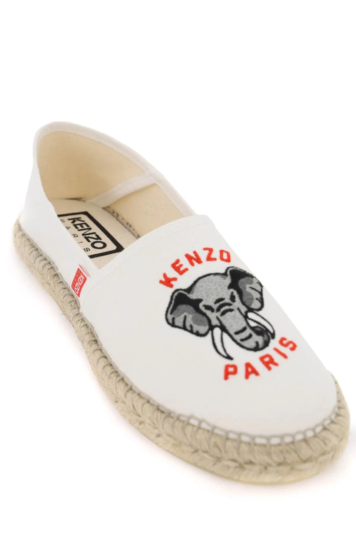 Canvas Espadrilles With Embroidered Logo