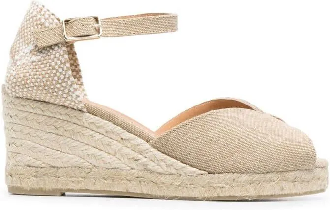 Castañer Carol canvas wedge espadrilles Neutrals