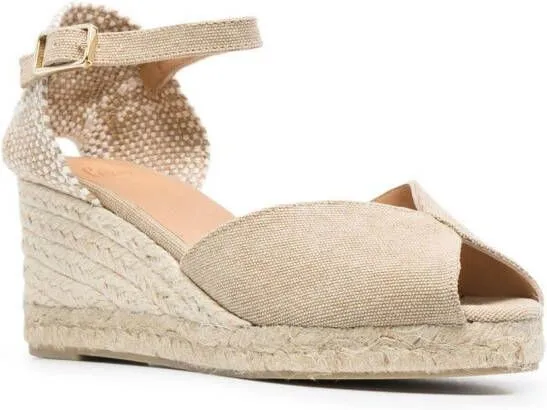 Castañer Carol canvas wedge espadrilles Neutrals